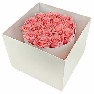 Preserved roses in a box 16 stems