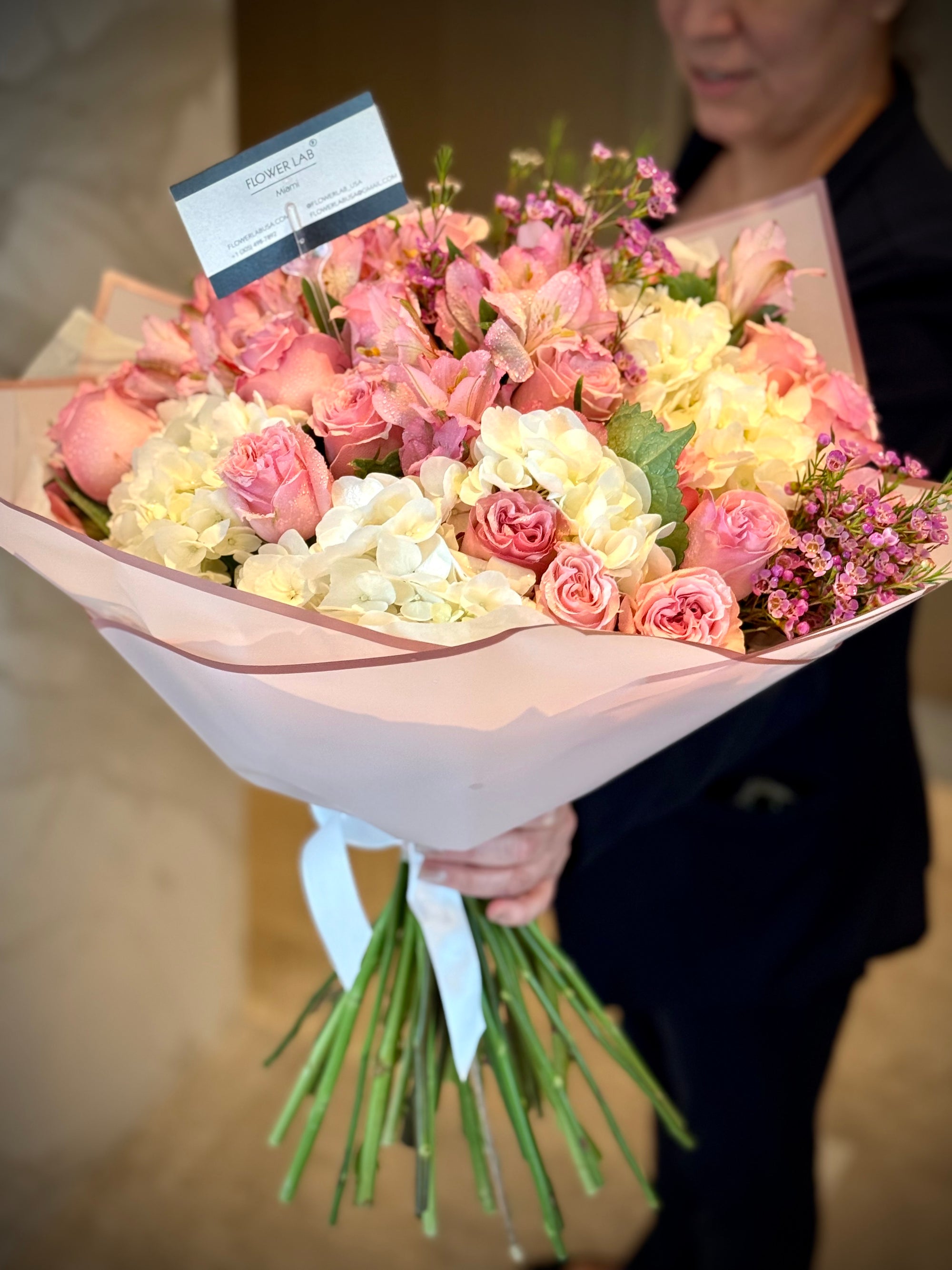 Beautiful wrapped arrangement