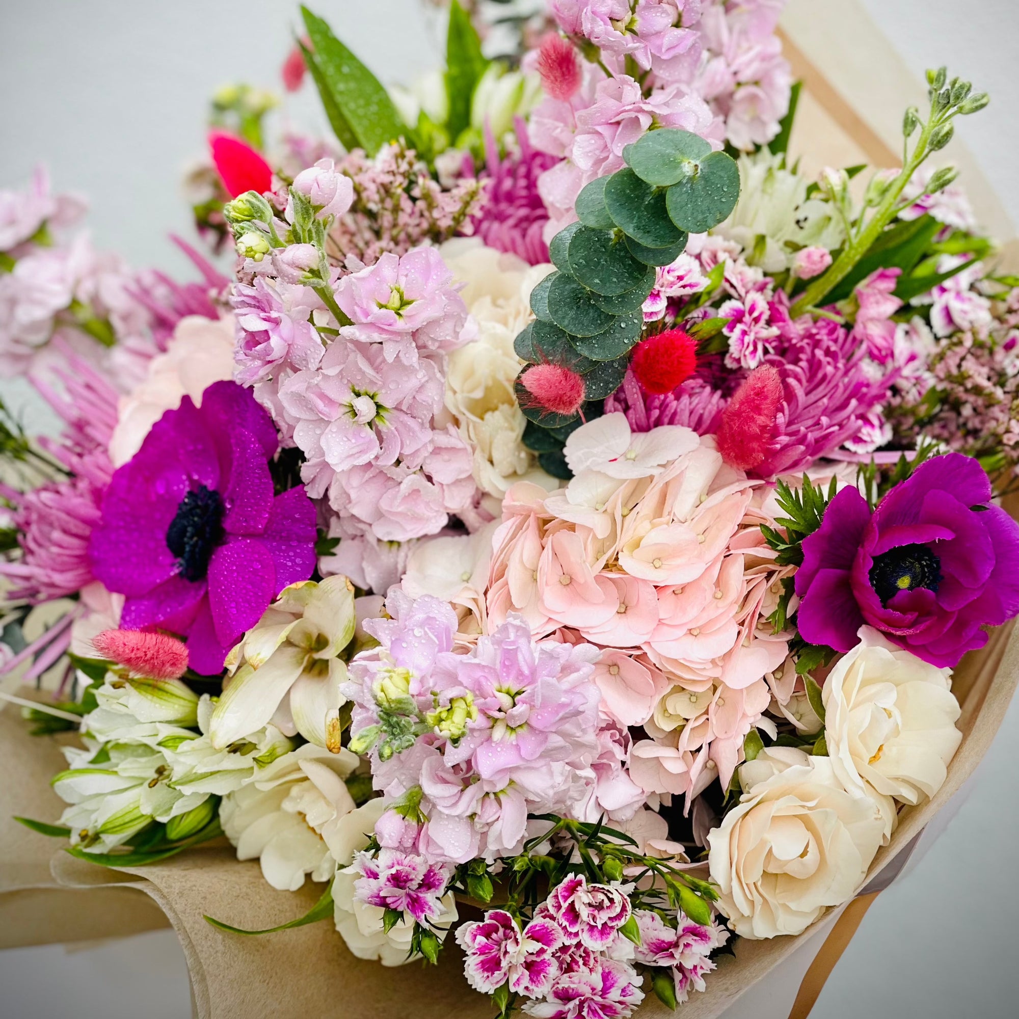 Florist choice wrapped bouquet