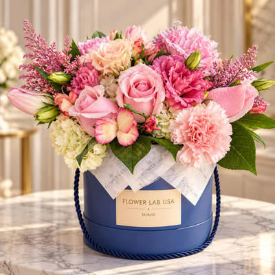 Ariel | Luxury Pink Flowers Flower Box