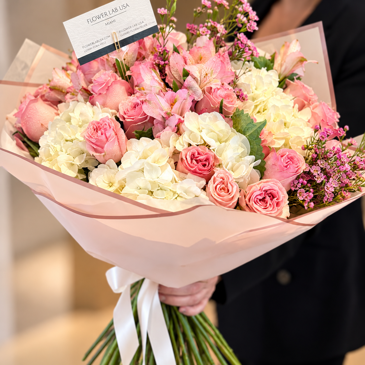 Beautiful wrapped arrangement