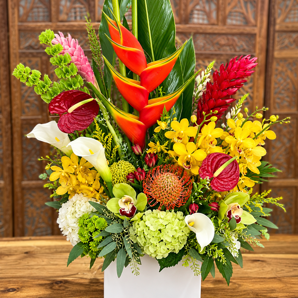 Large Tropical Flower Arrangements