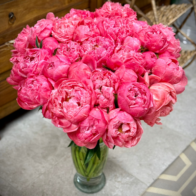 Luxury flower arrangement for delivery in Bal Harbour, Aventura, Sunny Isles. Peonies 33154