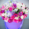 Luxury flowers in bal harbour. Sunny isles best florist. Purple flowers