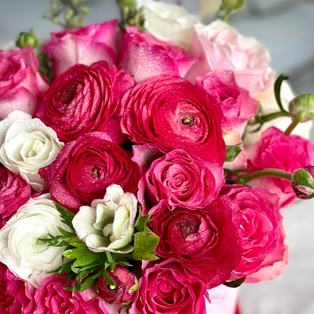 Hot Pink Ranunculus Bouquet