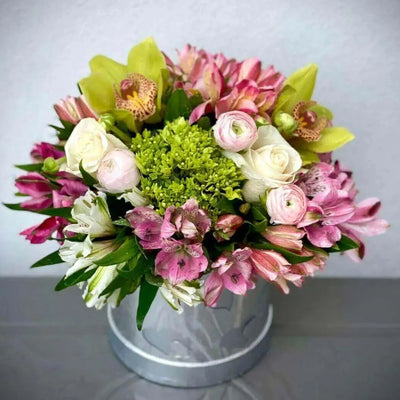 Small Box Flower Arrangements Miami Beach