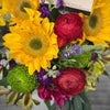 Tropical Flower Arrangement With Sunflowers