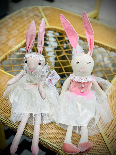 Toy rabbit ballerina (flowers not included)