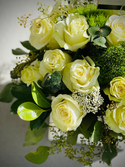 Earth tones large arrangement in a vase