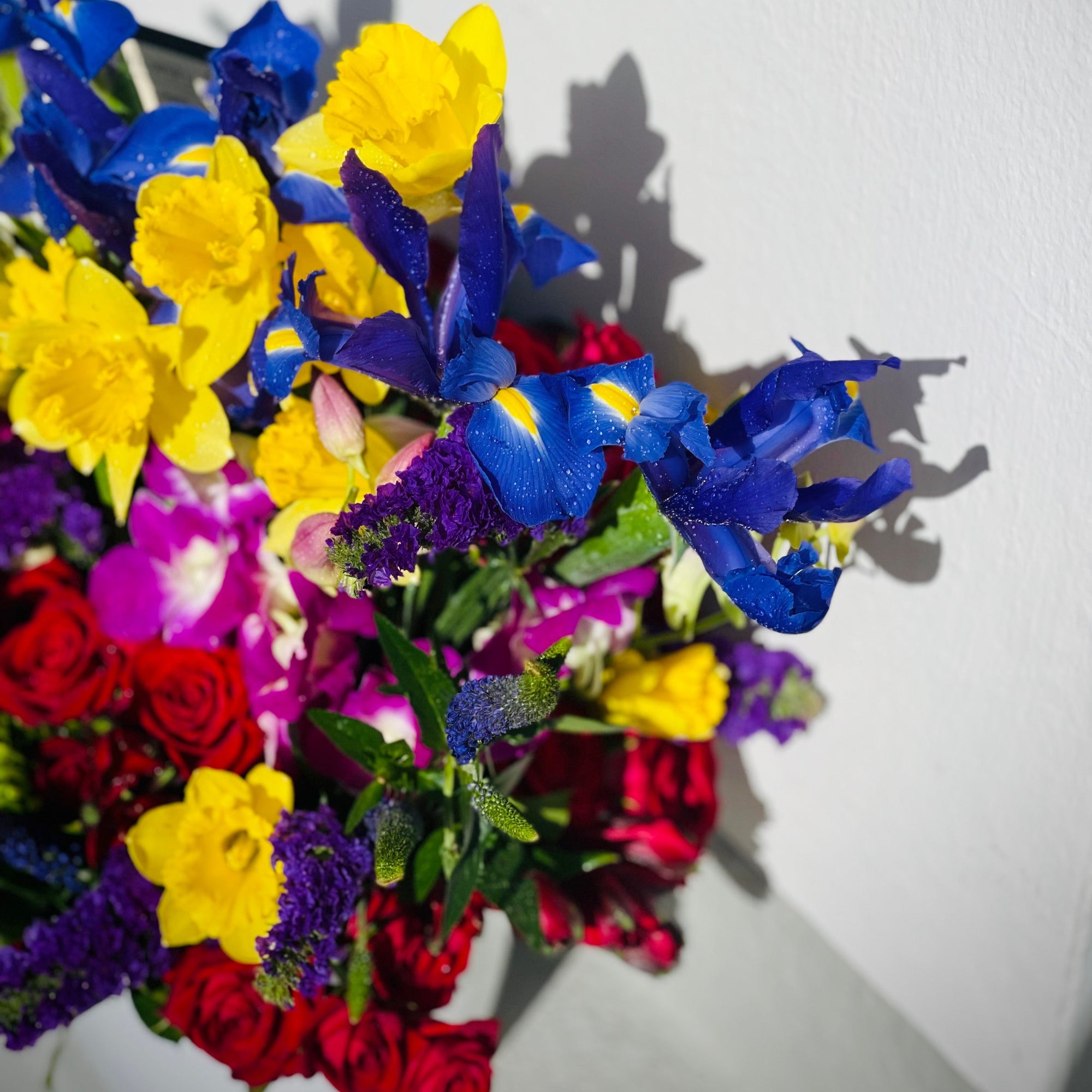 Lynda bright arrangement in a vase