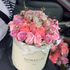 roses in a hatbox