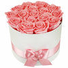 16 preserved roses in a box
