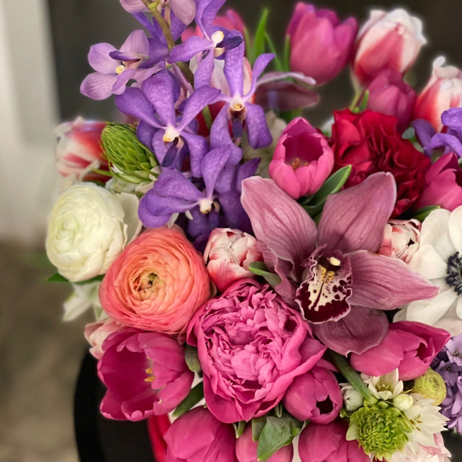 Josephine Medium Box Flower Bouquet